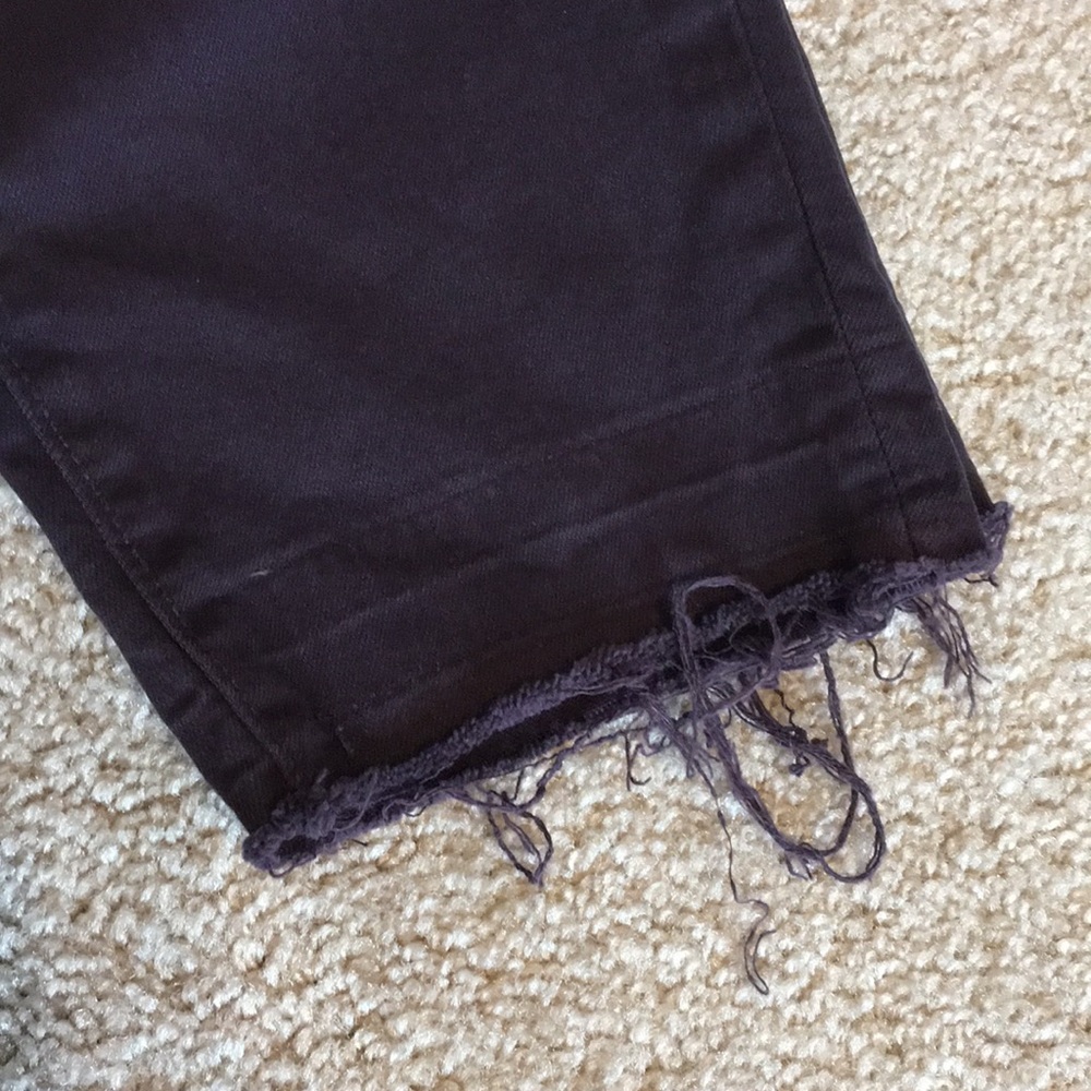 Loft skinny jeans w/ frayed hem - Picture 4 of 7